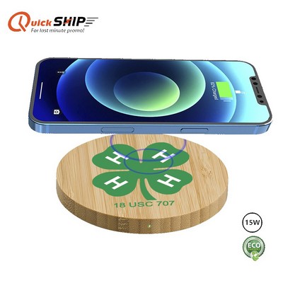 Parkfield 15W Bamboo Eco-Friendly Wireless Charger