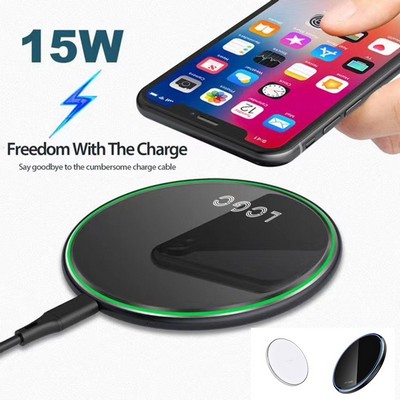 15W Mirror Wireless Phone Charger