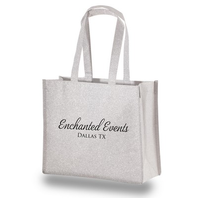 Showstopping Sparkle Small Glitter Bag - 13"x11"x5"