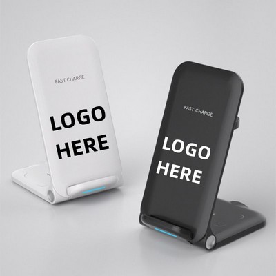Folding 3-In-1 Wireless Charging Station/Dock